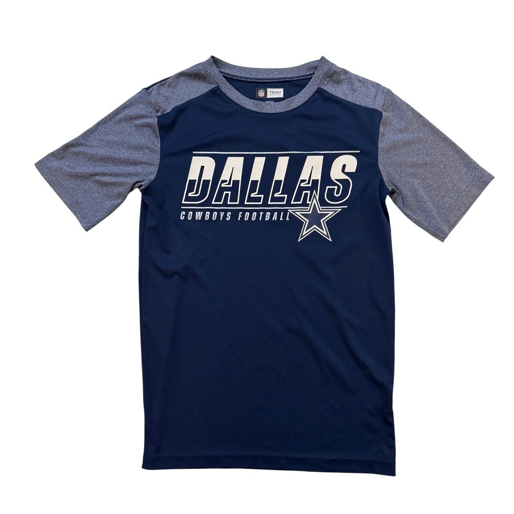 Dallas Cowboys Dri Fit Shirt Men's Small Navy Gray NFL‎ Athletic Sportswear